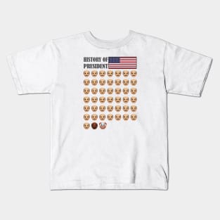 history of US president Kids T-Shirt